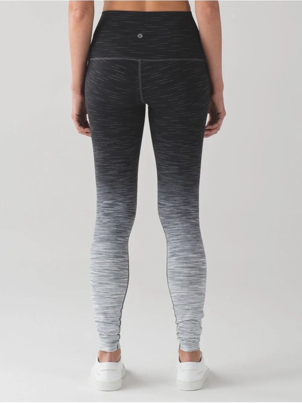 Lululemon Wunder Under Hi-Rise Tight - Black & Grey Ombre Melange 31" Leggings - Picture 2 of 8